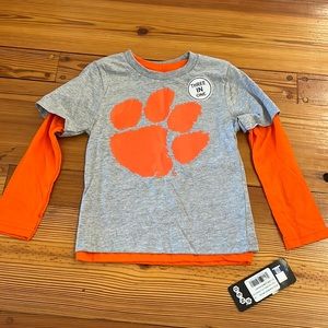 Kids Small- sizes 4 Gen2 combo set short/long sleeve Clemson